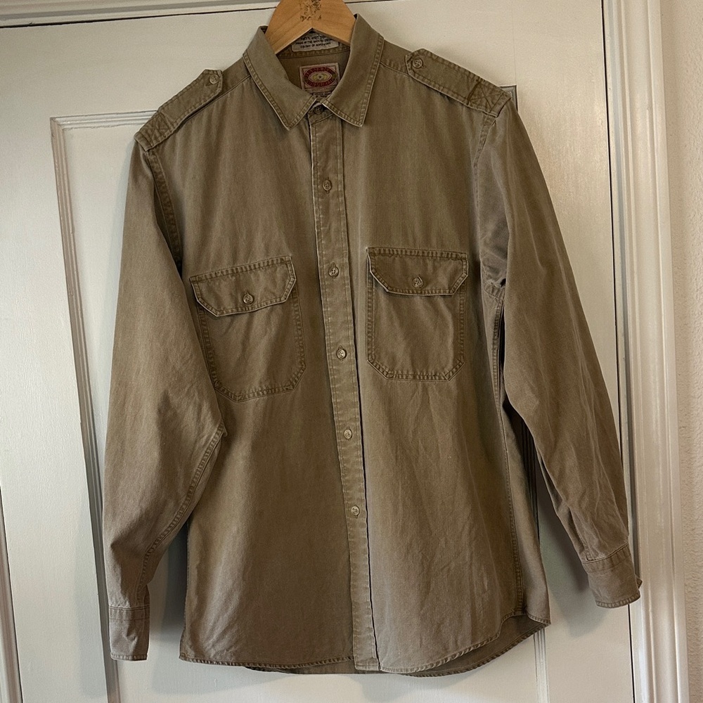 VINTAGE 100% Cotton Banana Republic Khaki button-down